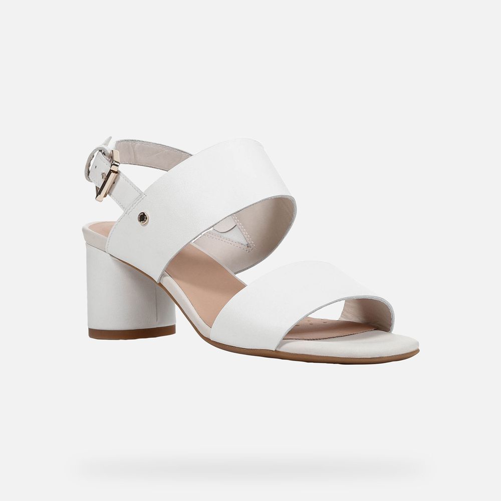 Sandalias Geox Senhora Branco - Ortensia - NJYCU5793